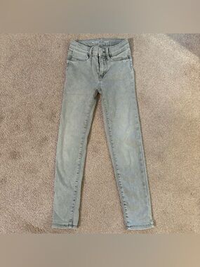 Cat & Jack girls size 8 ballerina jeggings Light Gray Skinny Jeans Stretch Denim